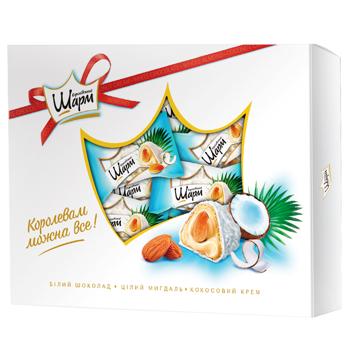 Конфеты АВК Королевский Шарм с цельным миндалем и кокосовым кремом 185г