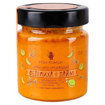 Medyk Vedmedyk Sea Buckthorn-lime Honey 250g/200ml - buy, prices for Grono - photo 1