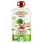 Пюре Rudolfs овочі з рисом та куркою 110г