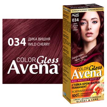 Avena Gloss Wild Cherry Hair Dye 034 - buy, prices for MegaMarket - photo 2