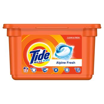 Капсули для прання Tide Альпійська Свіжість 12х18,6г - купити, ціни на - фото 2