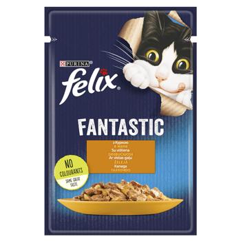 Felix Fantastic Wet Food with Chicken for Cats 85g - buy, prices for COSMOS - photo 1