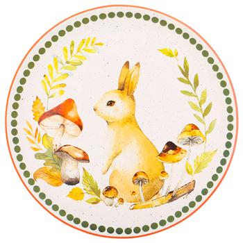 Bona Di Hare in Meadow Ceramic Plate 25.6cm