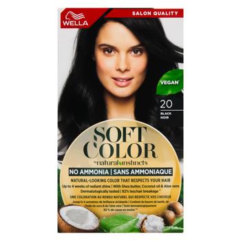 Краска для волос Wella Soft Color Черный 20 - купить, цены на МегаМаркет - фото 2