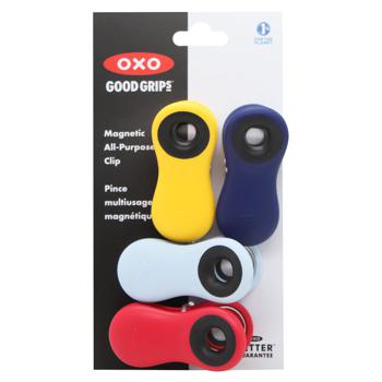 Зажимы Охо Kitchen магнитные универсальные разноцветные 4шт - купить, цены на WINETIME - фото 1