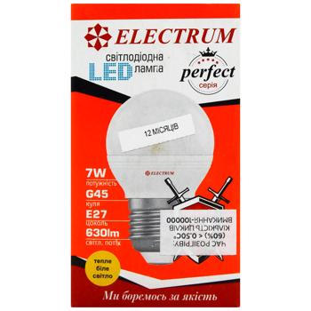 Electrum Led Ball Bulb D45 7W E27 3000K A-LB-1864 - buy, prices for - photo 2