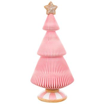 Bona Di Marshmallow and Gingerbread Christmas Tree with Flock Coating Figure 20x20x44cm Pink - buy, prices for - photo 1