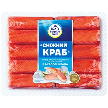 Крабові палички Водний Світ Сніжний краб охолоджені 250г - купити, ціни на Епіцентр FOOD - фото 1