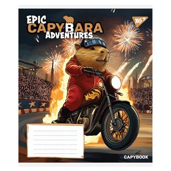 Тетрадь Yes Epic Capybara косая линия 12 листов в ассортименте - купить, цены на - фото 6
