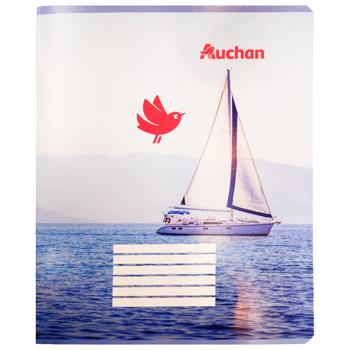 Auchan Checkered Notebook 96 Sheets - buy, prices for Auchan - photo 1