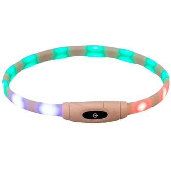 Trixie Flash Light Ring USB нашийник для собак XS–XL 65 см х 16 мм - різнокольоровий - купити, ціни на MasterZoo - фото 3