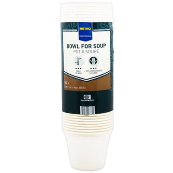 Миска для супа Metro Professional одноразовая 450мл 50шт - купить, цены на METRO - фото 1