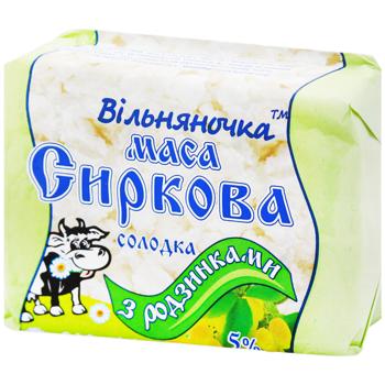 Масса творожная Вільняночка с изюмом 5% 200г