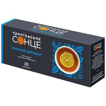 Чай черный Трипольское Солнце Вкусный Бергамот 1,5г*25шт - купить, цены на Auchan - фото 1