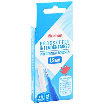 Щітки міжзубні Auchan 1,3мм 5шт - купити, ціни на Auchan - фото 3