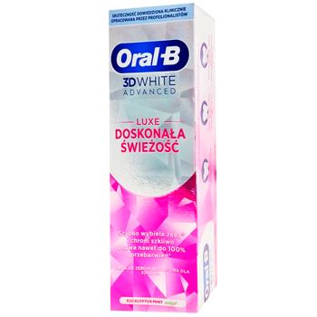 Зубная паста Oral-B 3D White Advanced Прохлада мяты и эвкалипа 75мл