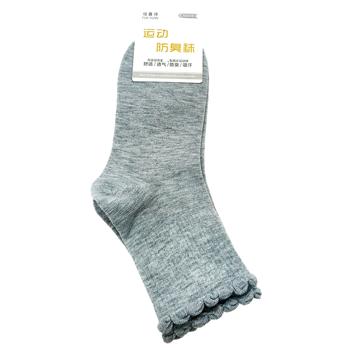 Women's Socks with Trim Grey - buy, prices for Chudo Market - photo 1