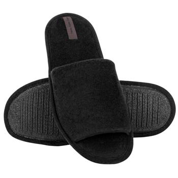 Twins 14176 Fleece Black Men's Slippers s.44/45 - buy, prices for Supermarket "Kharkiv" - photo 4