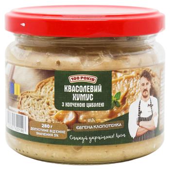 100 Rokiv Bean Hummus with Smoked Onion 280g - buy, prices for MegaMarket - photo 1