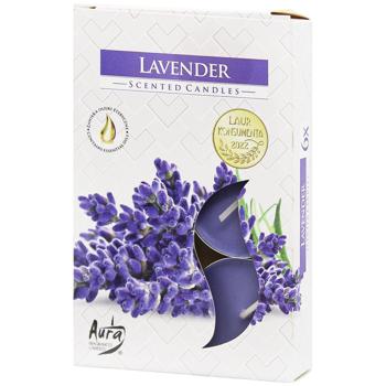 Aura Lavender Candle 6pcs - buy, prices for Auchan - photo 1