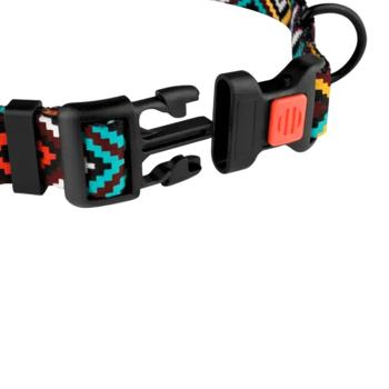 Barksi BronzeDog Urban Гуцульский нейлоновий нашийник для собак S - різнокольоровий - купить, цены на MasterZoo - фото 5