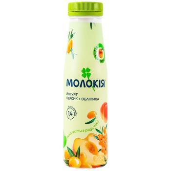Molokiia Peach-Buckthorn Yogurt 1.4% 250g - buy, prices for Ideal - photo 1