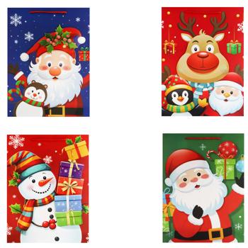 Пакет подарочный Greenwich 40х30х12см в ассортименте - купить, цены на NOVUS - фото 1