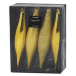 Набір бурульок Koopman золотих 4шт*150мм