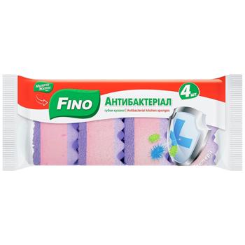 Fino Antibacterial Kitchen Sponges 4pcs - buy, prices for COSMOS - photo 1