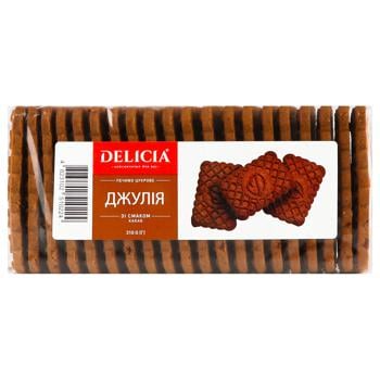 Печиво Delicia Джулія цукровe зі смаком какао 310г - купити, ціни на Auchan - фото 2