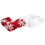 Actuel Snowflake Sherpa Blanket 130x170cm in assortment