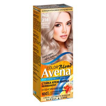 Крем-фарба для волосся стійка AVENA Blond Color 216 Попелястий блонд - купити, ціни на Таврія В - фото 1