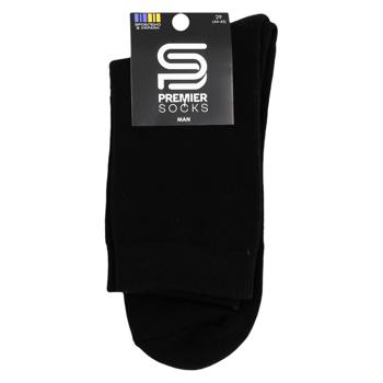 Носки Premier Socks Премиум мужские классические махровые р.25, 27, 29 черный/серый/синий - купить, цены на ЕКО Маркет - фото 1