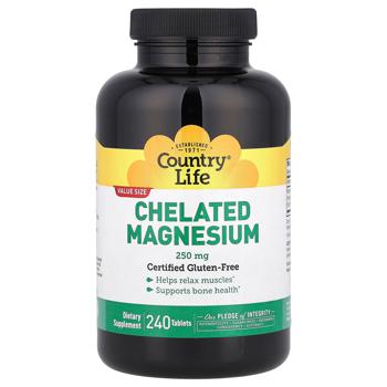 Country Life Chelated Magnesium 250mg 240 tablets