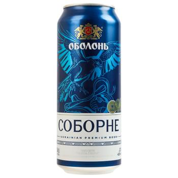 Obolon Soborne Light Beer 4.9% 0.5l - buy, prices for Chudo Market - photo 1