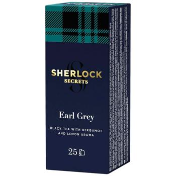 Чай чорний Sherlock Secrets Earl Grey 2г*25шт - купити, ціни на Auchan - фото 1
