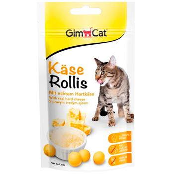 GimCat Kase-Rollis Cat Snack with Cheese 40g - buy, prices for MasterZoo - photo 1
