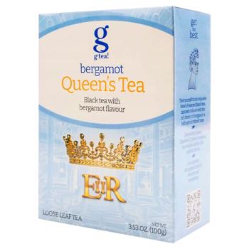 Чай чорний G'tea! Earl Grey з ароматом бергамоту 100г