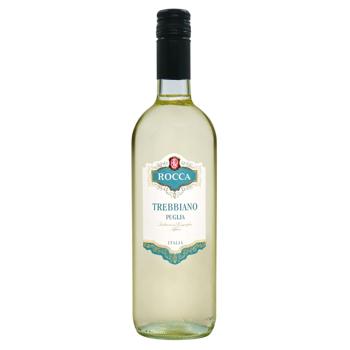 Вино Rocca Trebbianno Puglia IGT белое сухое 11,5% 0,75л - купить, цены на NOVUS - фото 1