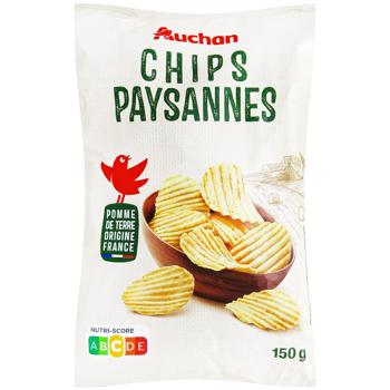 Auchan Peasant Potato Chips 150g