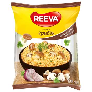 Вермишель Reeva со вкусом грибов быстрого приготовления 60г - купить, цены на Эпицентр FOOD - фото 2