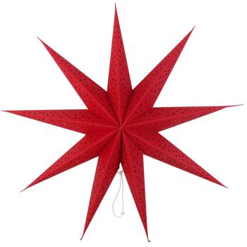 Tarrington House Red Paper Star with 20LED 70cm - buy, prices for - photo 1