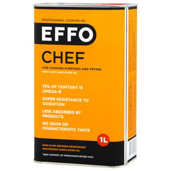 Effo Chef High Oleic Sunflower Oil 1l - buy, prices for MegaMarket - photo 2