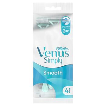 Gillette Simply Venus 2 Disposable Razor for Women 4pcs - buy, prices for Auchan - photo 2