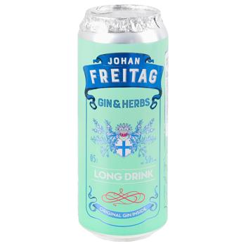 Johan Freitag Gin&Herbs Alcohol Cocktail 5% 0.5l