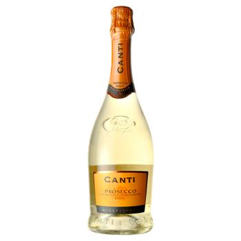 Вино ігристе Canti Prosecco сухе біле 10,5% 0,75л та 2 бокали - купити, ціни на AlcoHub - фото 2