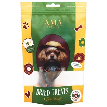 Лакомство для собак AMA Ушко говяжье 1шт - купить, цены на Auchan - фото 1