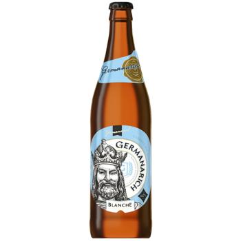 Germanarich Blanche Light Unfiltered Beer 6% 0.5 l - buy, prices for Ideal - photo 1
