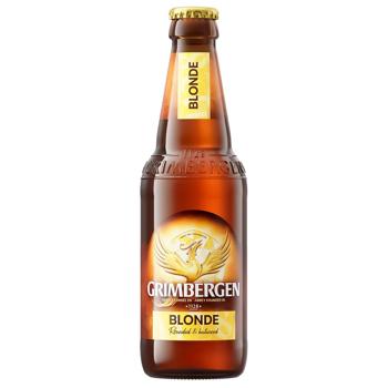 Grimbergen Blonde Light Beer 6.7% 0.33l - buy, prices for COSMOS - photo 1