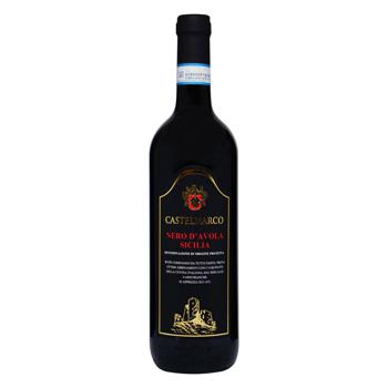 Вино Castelmarco Nero D’Avola червоне сухе 12,5% 0,75л - купити, ціни на МегаМаркет - фото 1